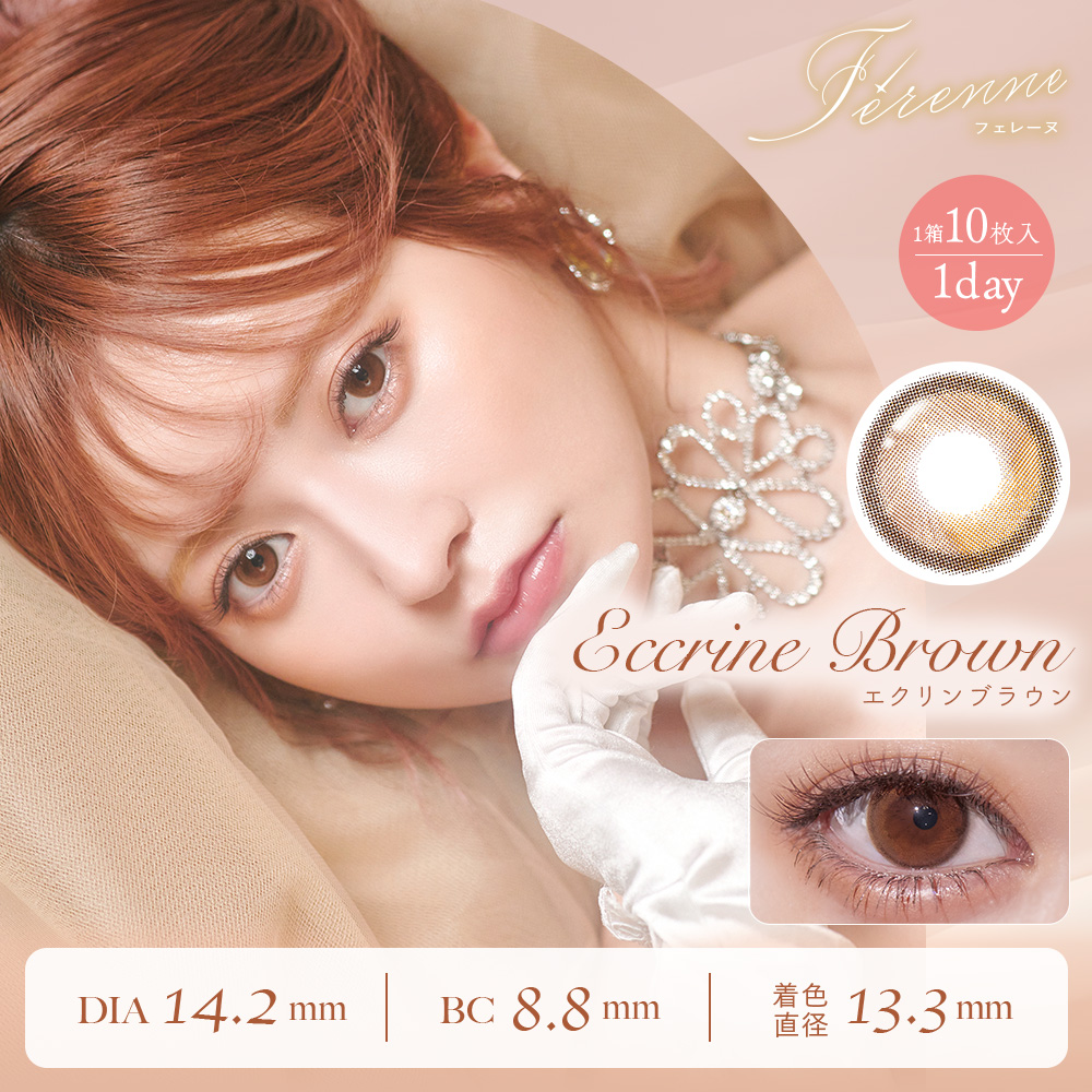 Ferenne(フェレーヌ)ワンデー10枚 エクリンブラウン