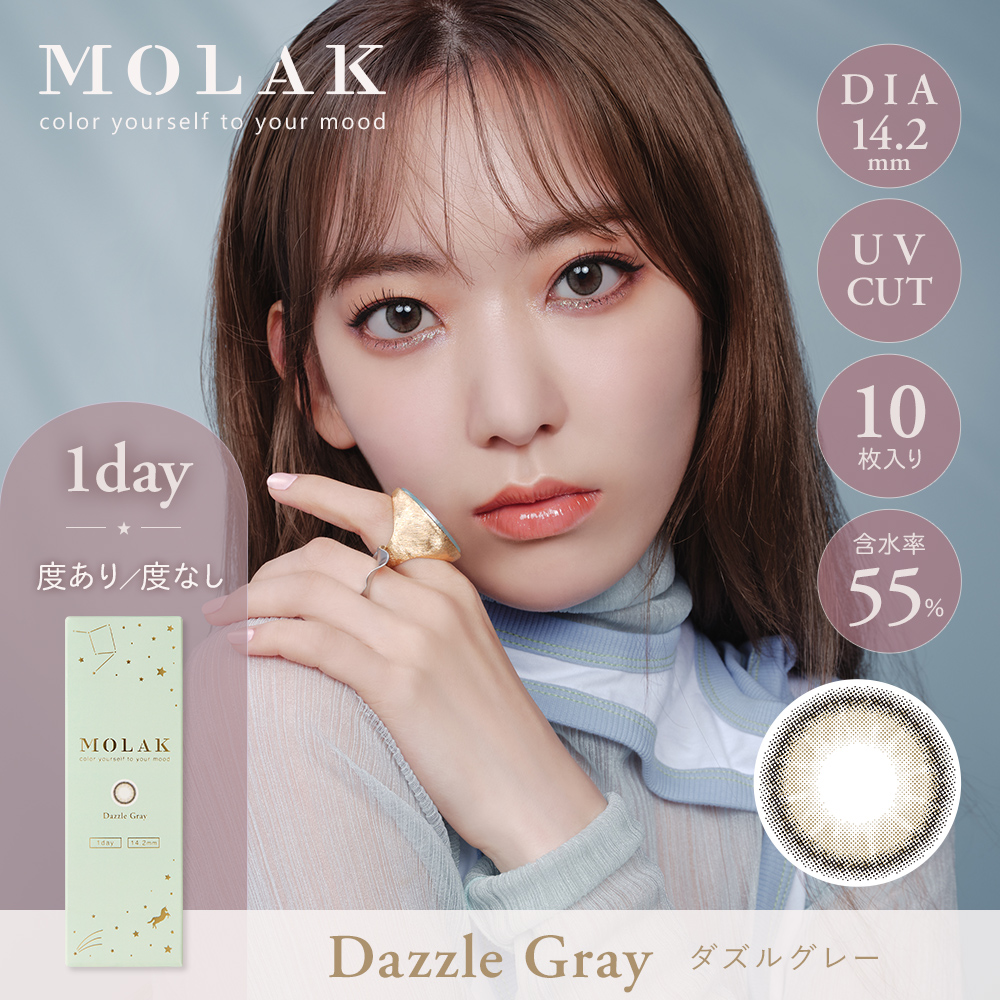 MOLAK 1day（モラクワンデー）ダズルグレー